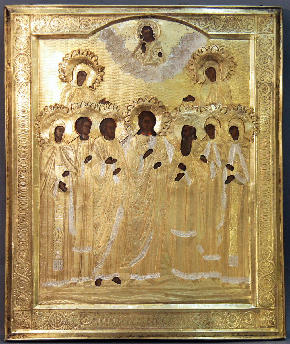 Икона Архангел Гавриил с избранными святыми - фото - 3
