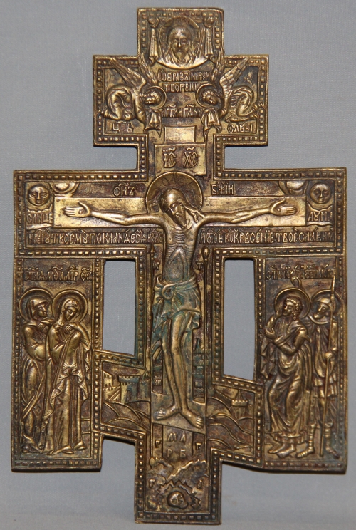 Крест "Распятие Христово" с предстоящими - фото - 2
