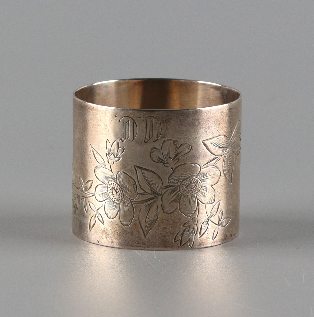 Кольцо серебряное для салфетки - фото - 3