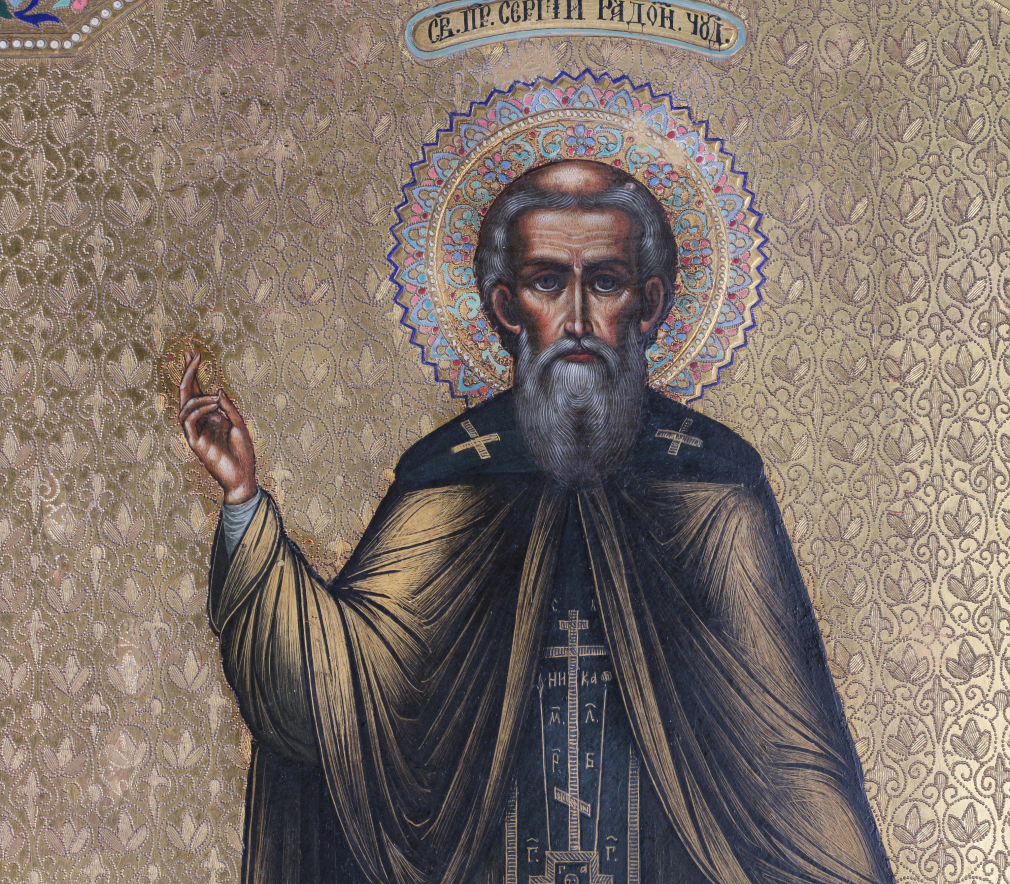 Икона Святой Сергий Радонежский 00531-23
