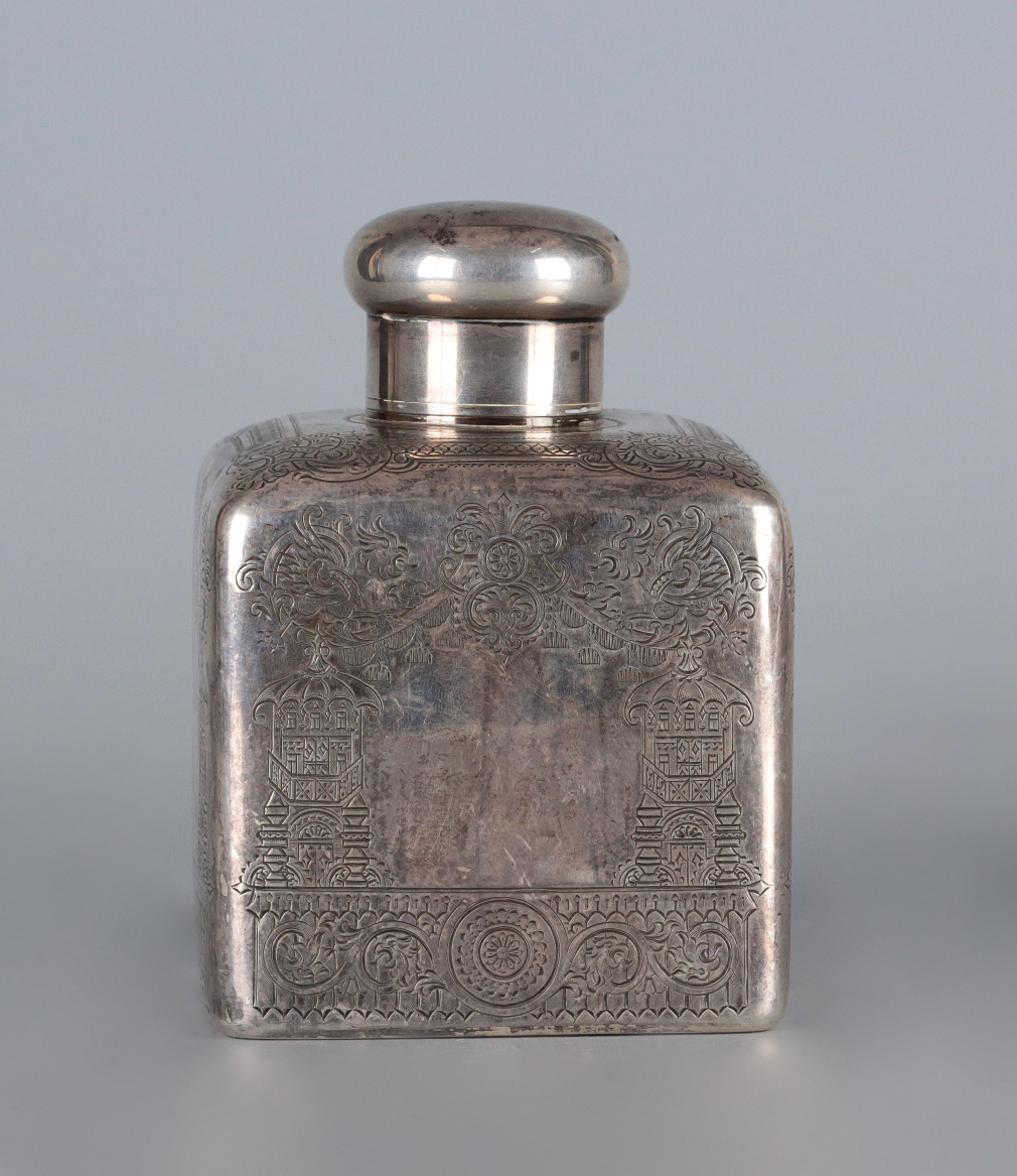 Серебряная чайница 1890 г. 00195-24