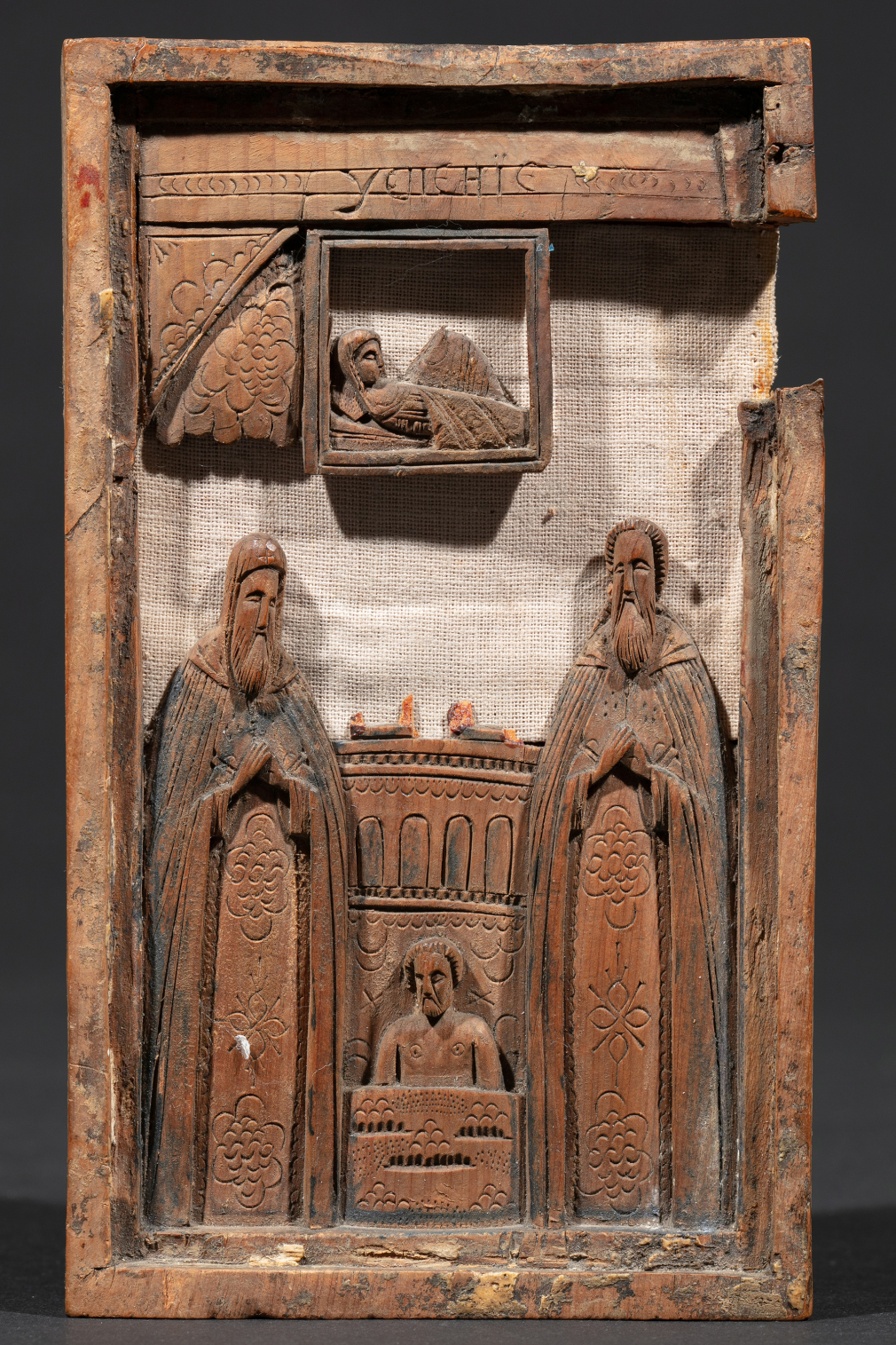 Резная икона с изображением Успения Пресвятой Богородицы - фото - 6